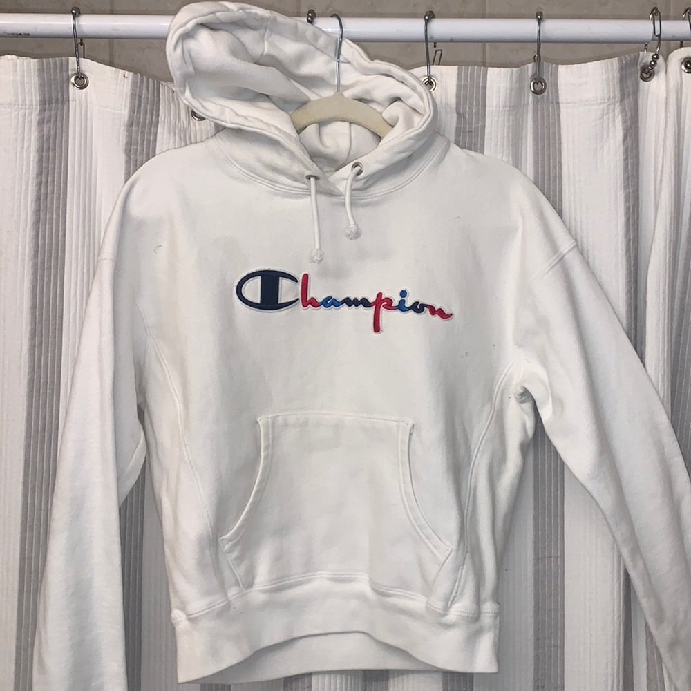 Champion White hoodie